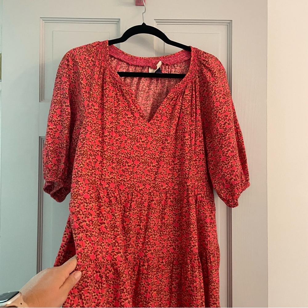 Universal Thread Pink And Orange Patterned Dress … - image 4